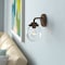 Designers Fountain Knoll 5.75in 1-Light Oil Rubbed Bronze Retro Modern Indoor Vanity with Clear Glass Shade 95901-ORB - alternate 2